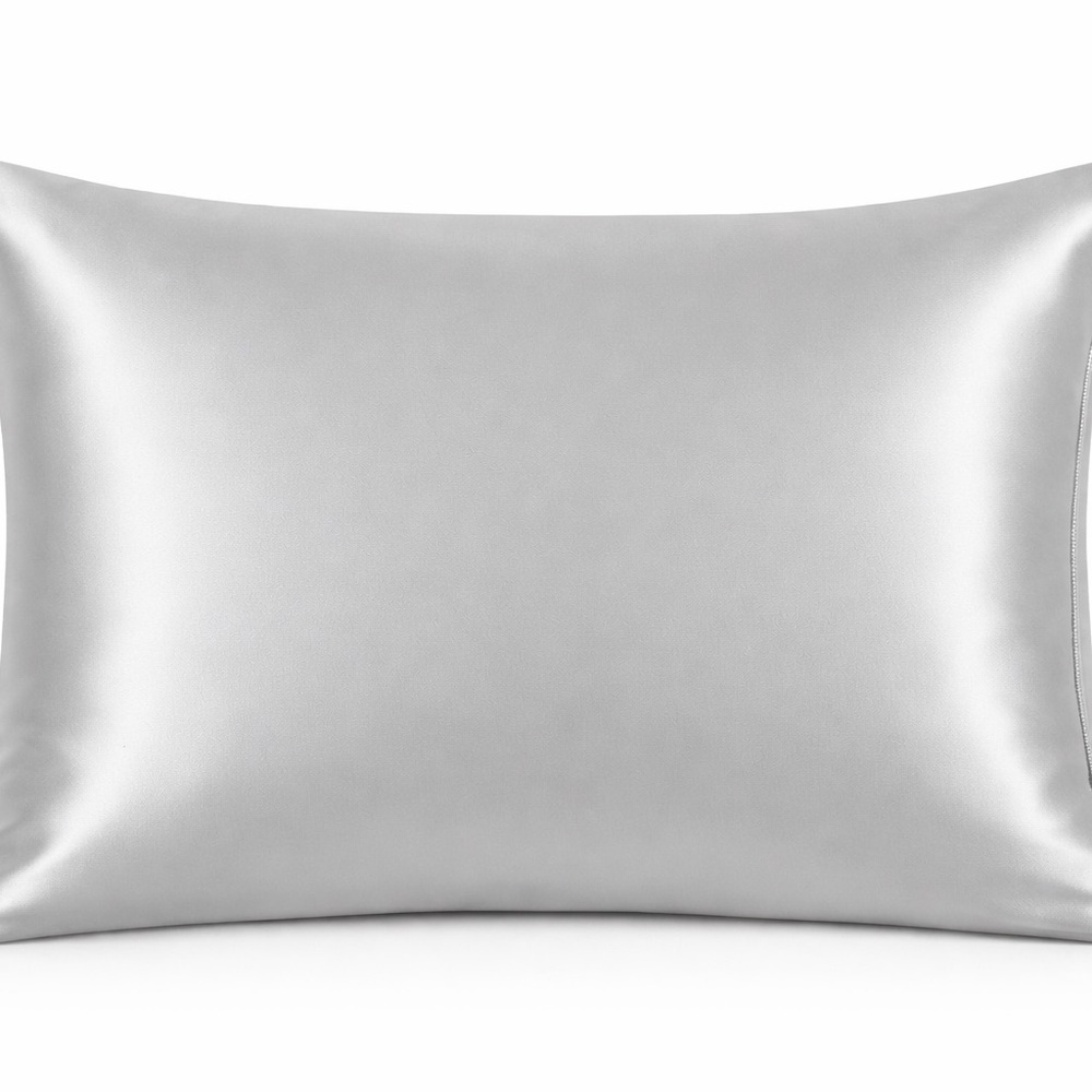 👉 1 Pc Silk Pillowcase for Hair and Skin Standard Size 20"X 26" with Hidden Zip